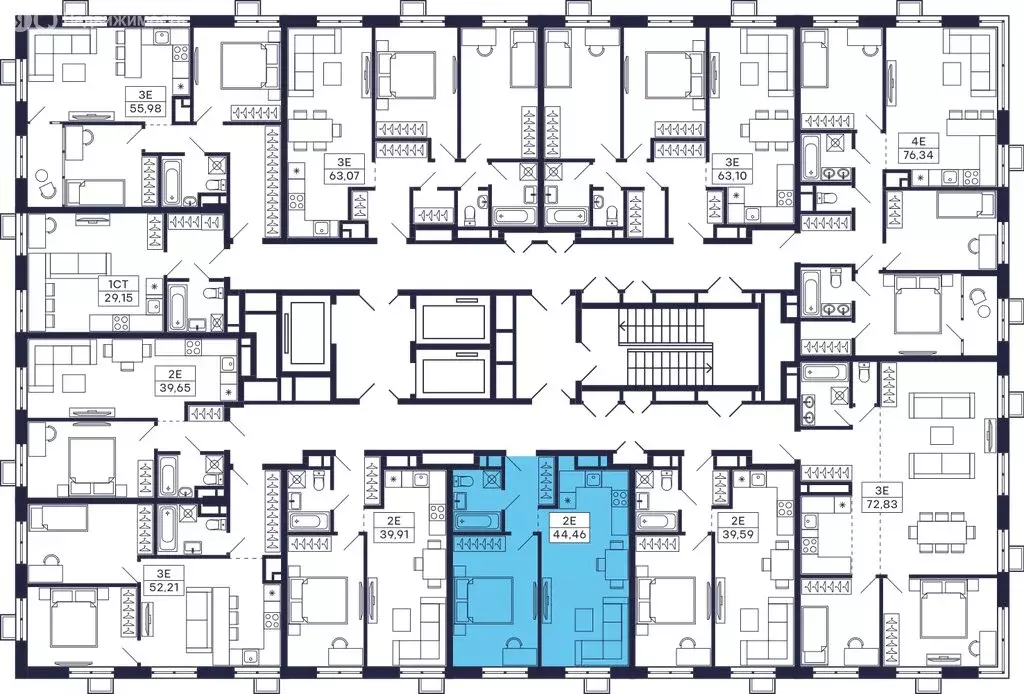 1-комнатная квартира: Красногорск, микрорайон Павшино, ЖК Тетрис, к7 ... - Фото 2