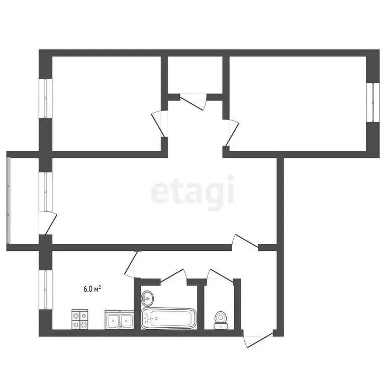 3-комнатная квартира: Ярославль, улица Панина, 29 (58.9 м) - Фото 0