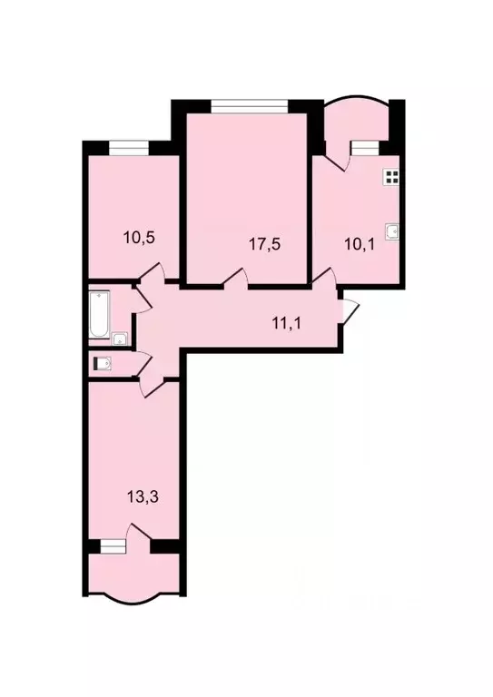 3-к кв. Владимирская область, Владимир ул. Энергетиков, 6 (69.1 м) - Фото 1