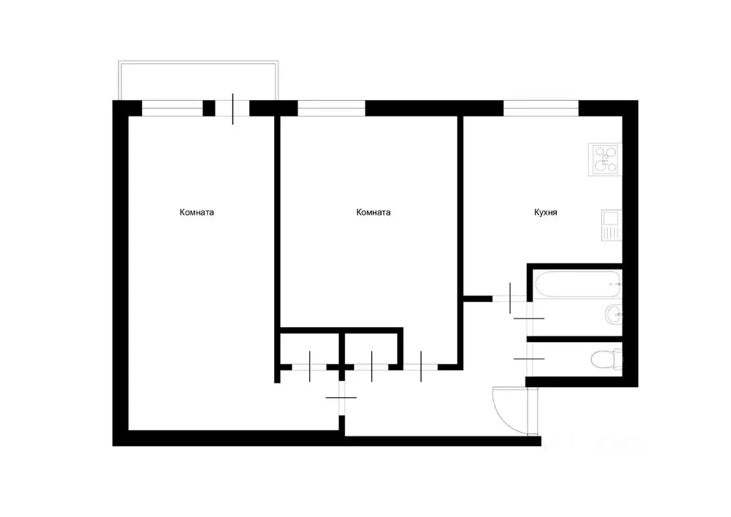 2-к кв. Москва Краснодарская ул., 51К3 (44.8 м) - Фото 1