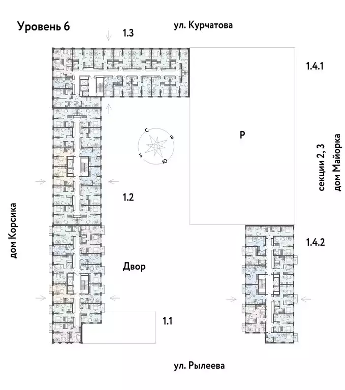 2-комнатная квартира: Тюмень, ЖК Остров-сад (67.37 м) - Фото 1