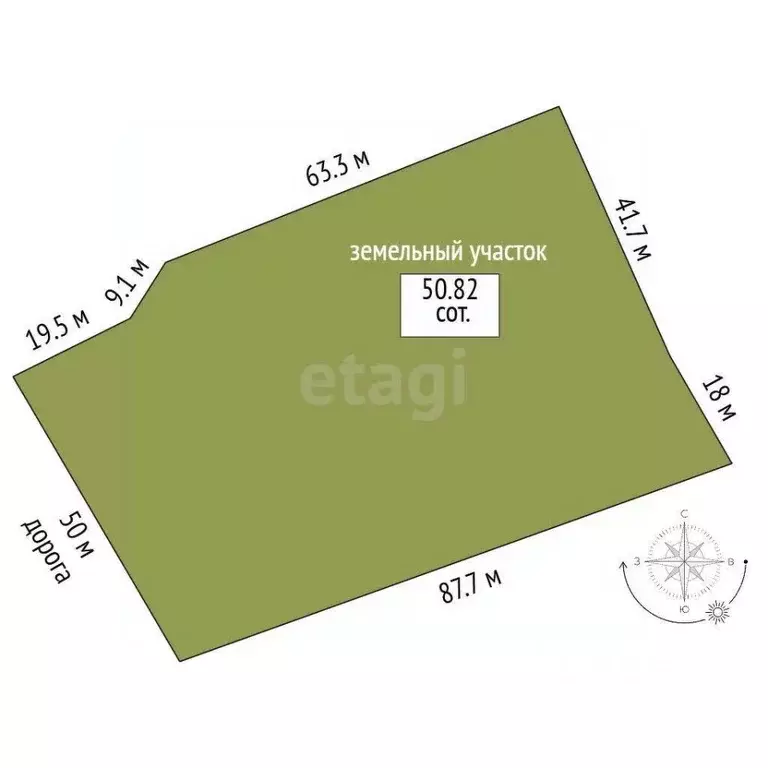 Участок в Орловская область, Орловский муниципальный округ, с. Большая ... - Фото 2