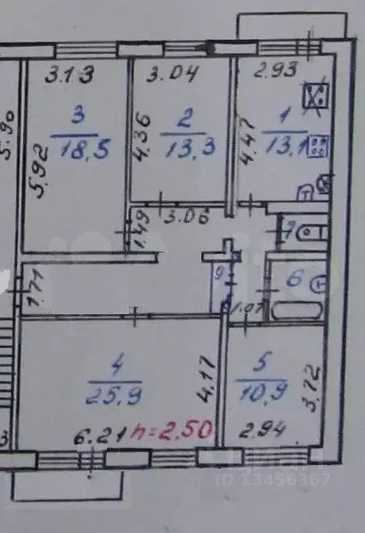 4-к кв. Коми, Сыктывкар ул. Свободы, 25 (106.7 м) - Фото 2