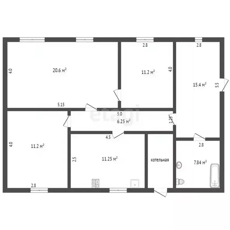 3-к кв. Тюменская область, с. Исетское ул. Кирова, 55 (88.0 м) - Фото 1