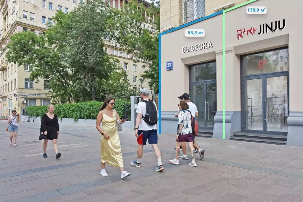 Торговая площадь в Москва ул. Земляной Вал, 23С1 (56 м) - Фото 0