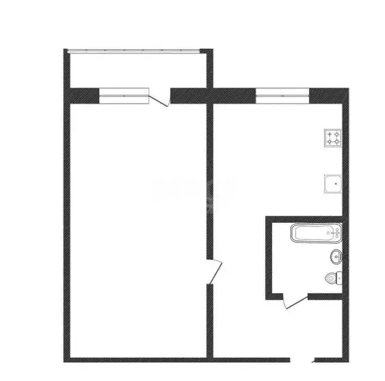 1-комнатная квартира: Курган, жилой район Центральный, улица 1 Мая, ... - Фото 1