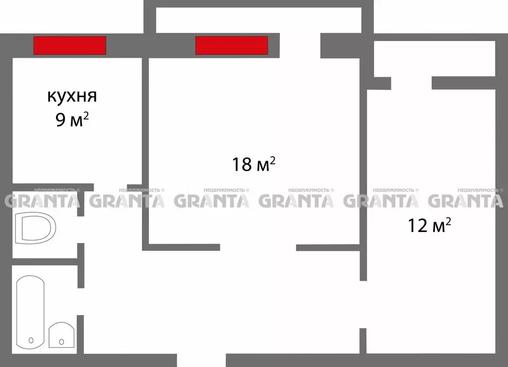 2-комнатная квартира: Красноярск, улица Академгородок, 23 (54 м) - Фото 1