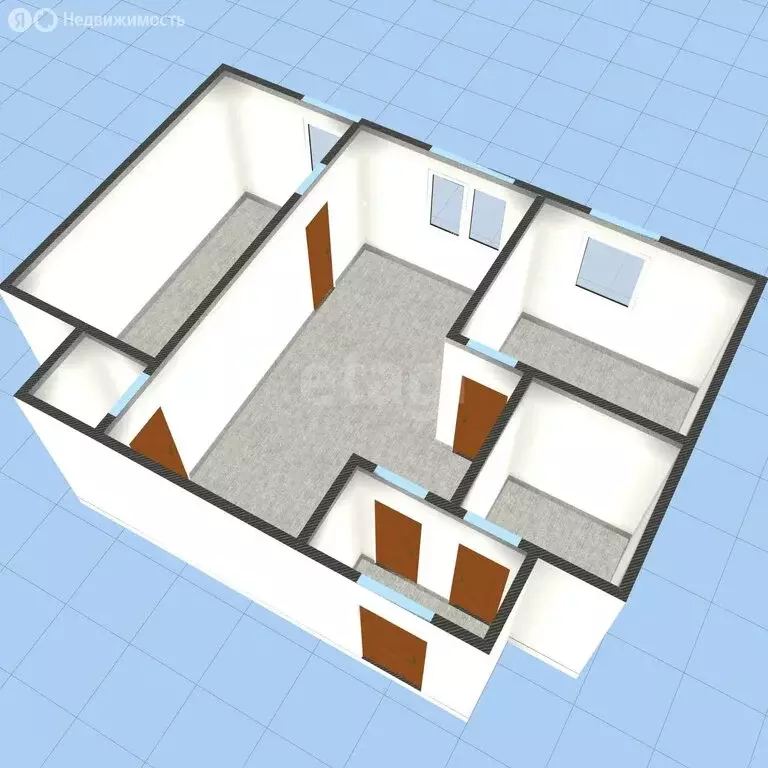 2-комнатная квартира: село Бобровы Дворы, улица Скворцова, 7 (39.3 м) - Фото 2