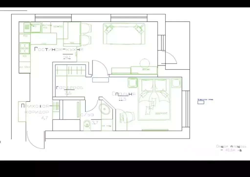 1-к кв. Москва Ты и я жилой комплекс, к1 (41.7 м) - Фото 1