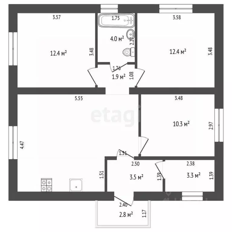 Дом в Тюменская область, Тюменский муниципальный округ, д. Решетникова ... - Фото 2