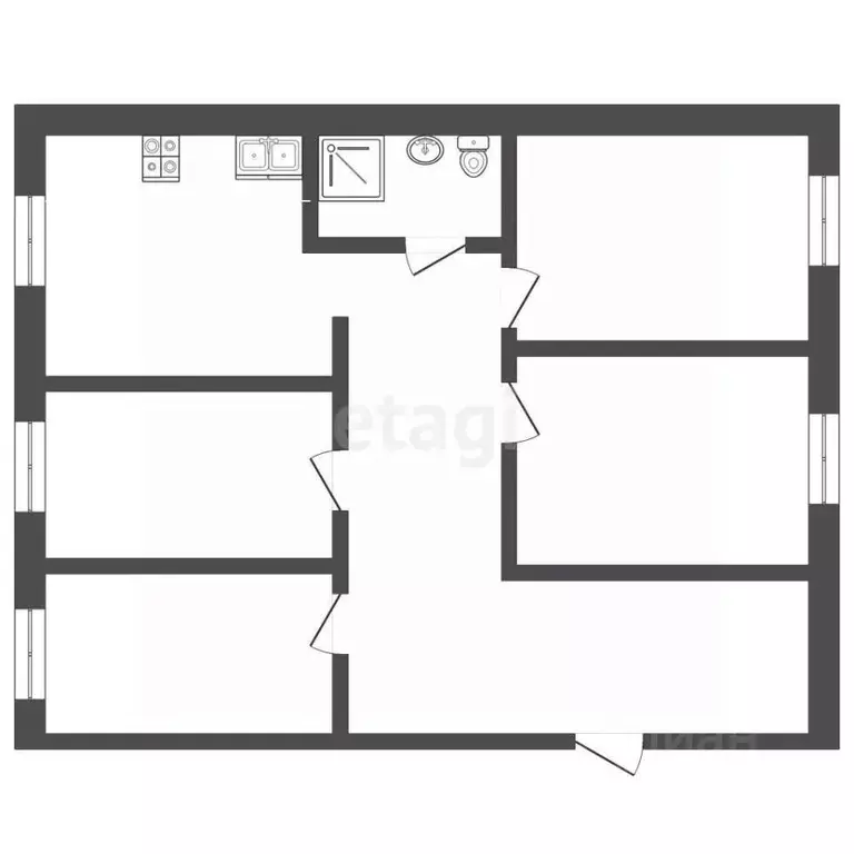 3-к кв. Тюменская область, Тюмень ул. Червишевский Тракт, 7 (75.8 м) - Фото 2