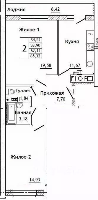 2-к кв. Смоленская область, Смоленский муниципальный округ, д. ... - Фото 0