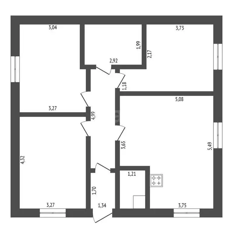 Дом в Чигири, Первомайская улица (89 м) - Фото 1
