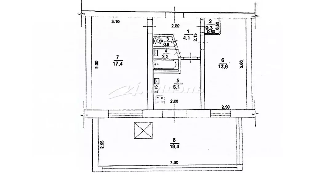 3-к кв. Крым, Симферополь ул. Киевская, 161 (64.0 м) - Фото 2