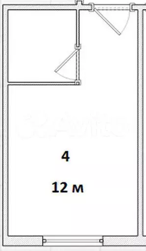 Квартира-студия, 12 м, 1/9 эт. - Фото 0