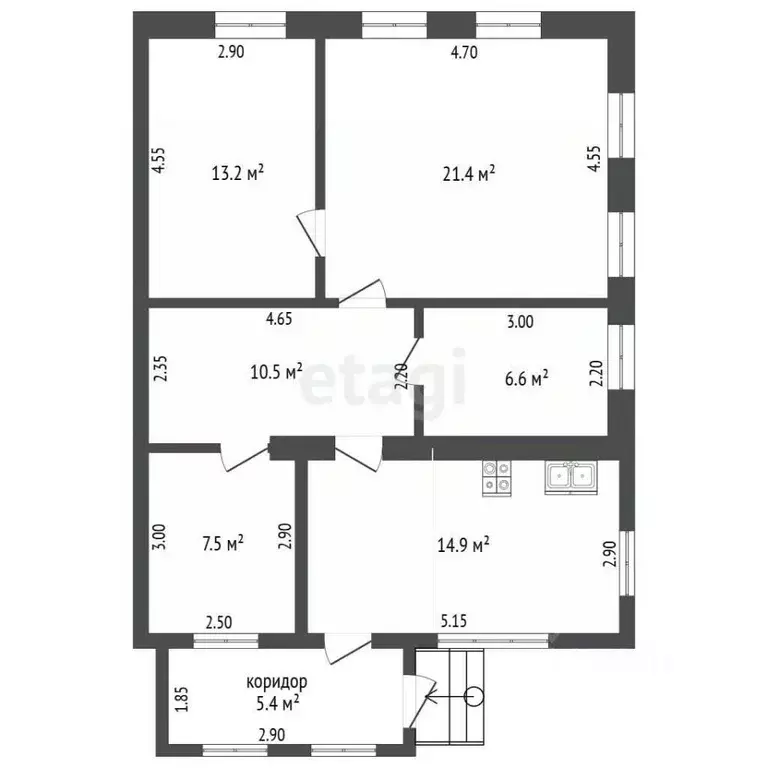 Дом в Орловская область, Орел Пригородная ул., 18 (79 м) - Фото 2