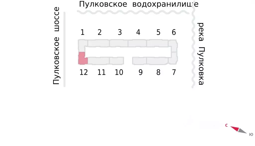 Студия Санкт-Петербург пос. Шушары, Пулково Лэйк жилой комплекс (23.5 ... - Фото 2