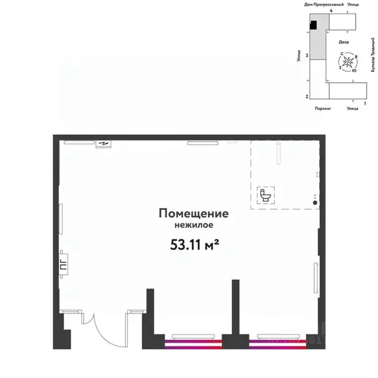 Торговая площадь в Тюменская область, Тюмень ул. Андрея Кореневского, ... - Фото 1