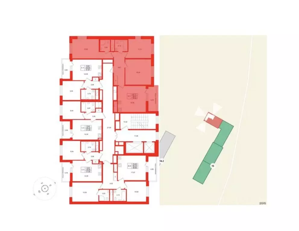 3-к кв. Ленинградская область, Всеволожский район, Свердловское ... - Фото 2