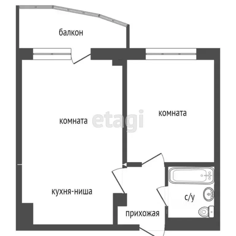 2-к кв. Красноярский край, Красноярск Норильская ул., 44 (47.0 м) - Фото 0