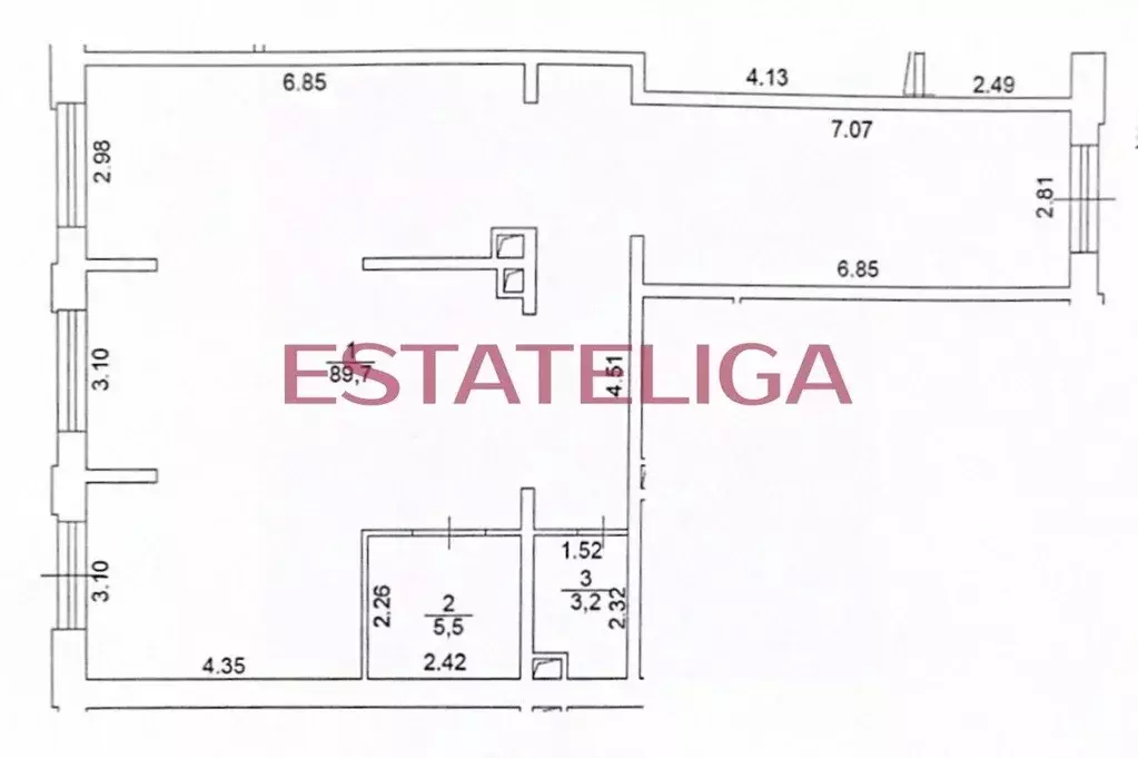 Помещение свободного назначения в Москва 3-я Хорошевская ул., 17А (100 ... - Фото 1