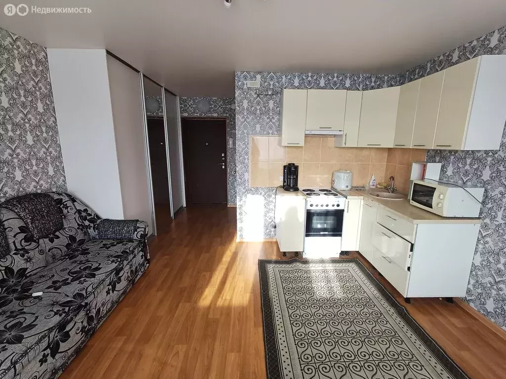 Квартира-студия: посёлок Западный, микрорайон Просторы, Просторная ... - Фото 1