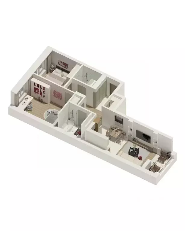 2-к кв. Калужская область, Обнинск Заовражье жилрайон, Новый город ... - Фото 2