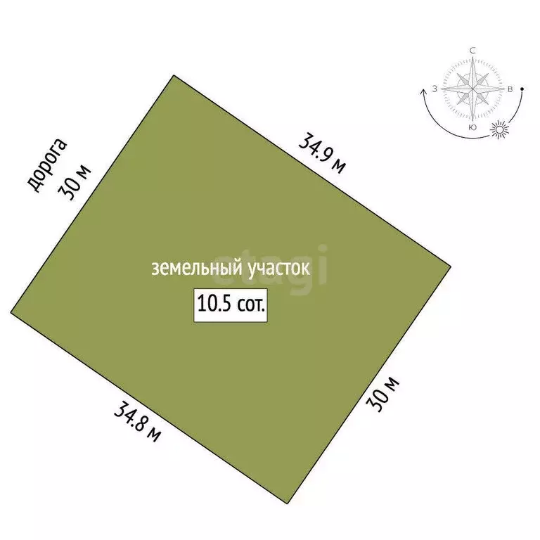 Участок в Кострома, коттеджный посёлок Первый (10.5 м) - Фото 1