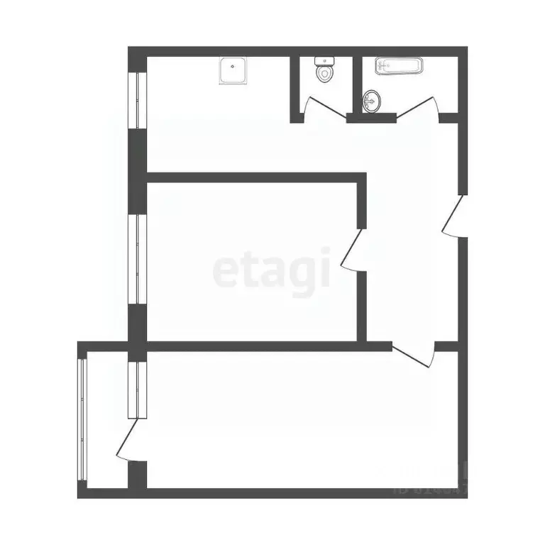 2-к кв. Кемеровская область, Юрга ул. Мира, 17 (47.6 м) - Фото 1