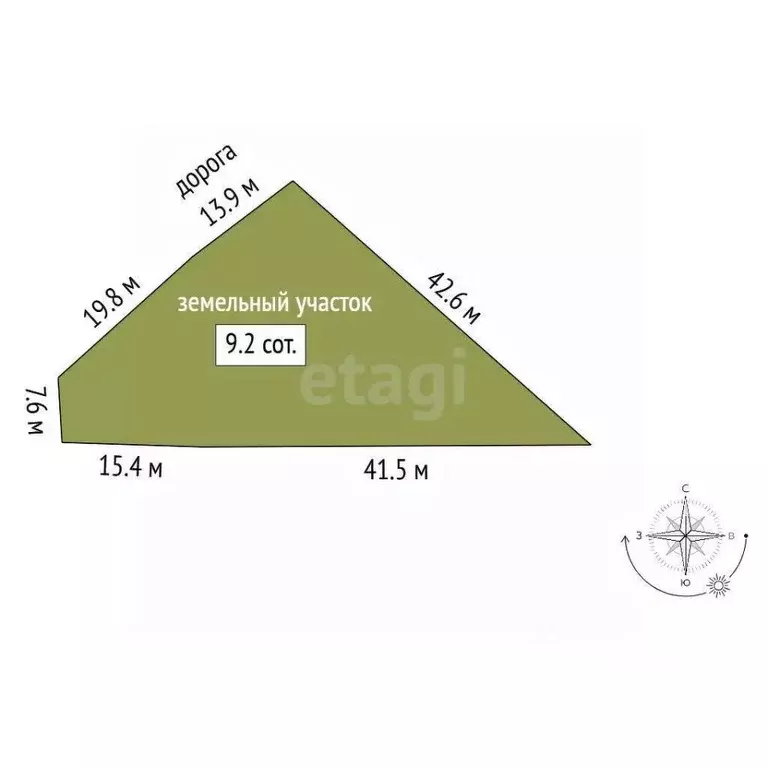 Участок в Севастополь СНТ Эдельвейс ТСН, 1к3Г (9.2 сот.) - Фото 2