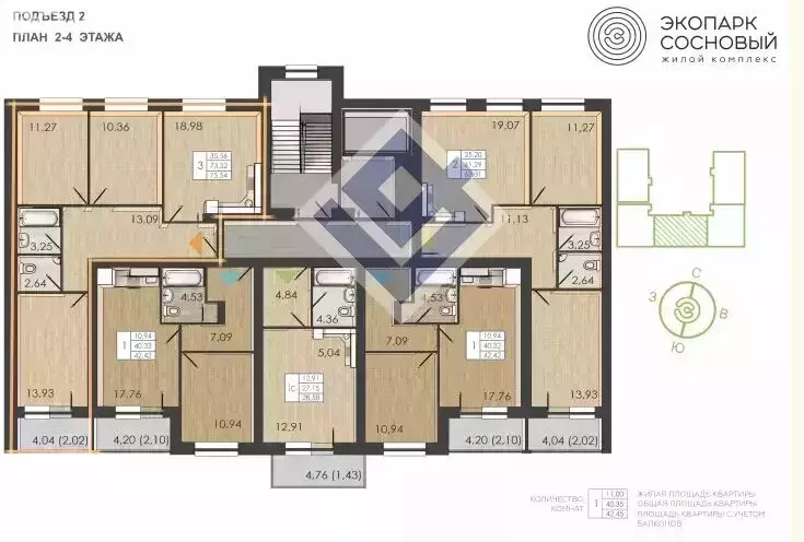 3-комнатная квартира: Пермь, улица Борцов Революции, 1Ак7 (73.1 м) - Фото 1