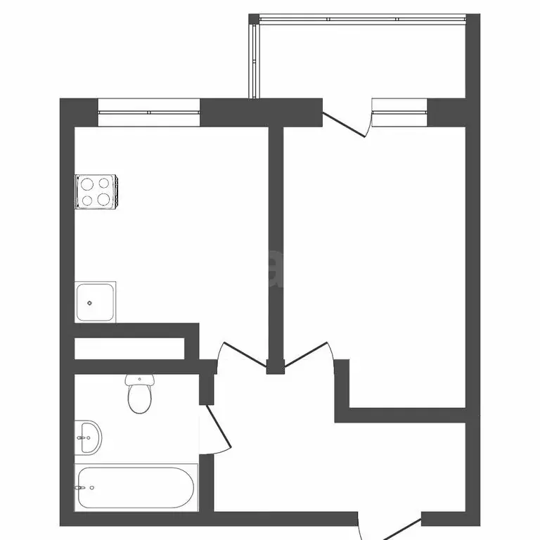1-комнатная квартира: Тюмень, улица Тимофея Чаркова, 79 (34 м) - Фото 1