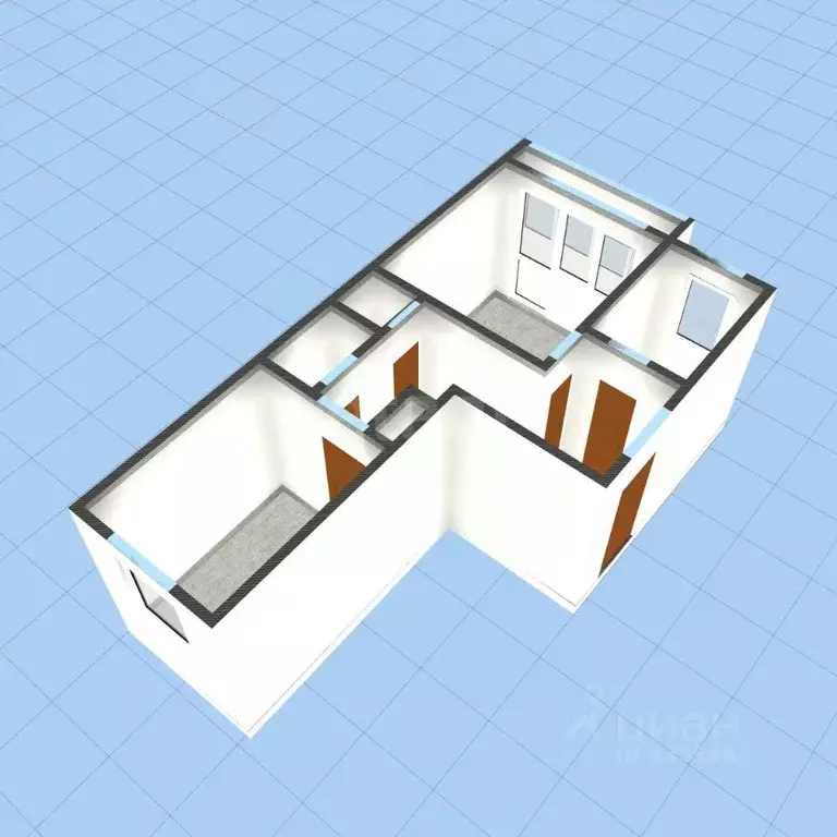 2-к кв. Белгородская область, Губкин ул. 2-я Академическая, 30 (49.7 ... - Фото 1