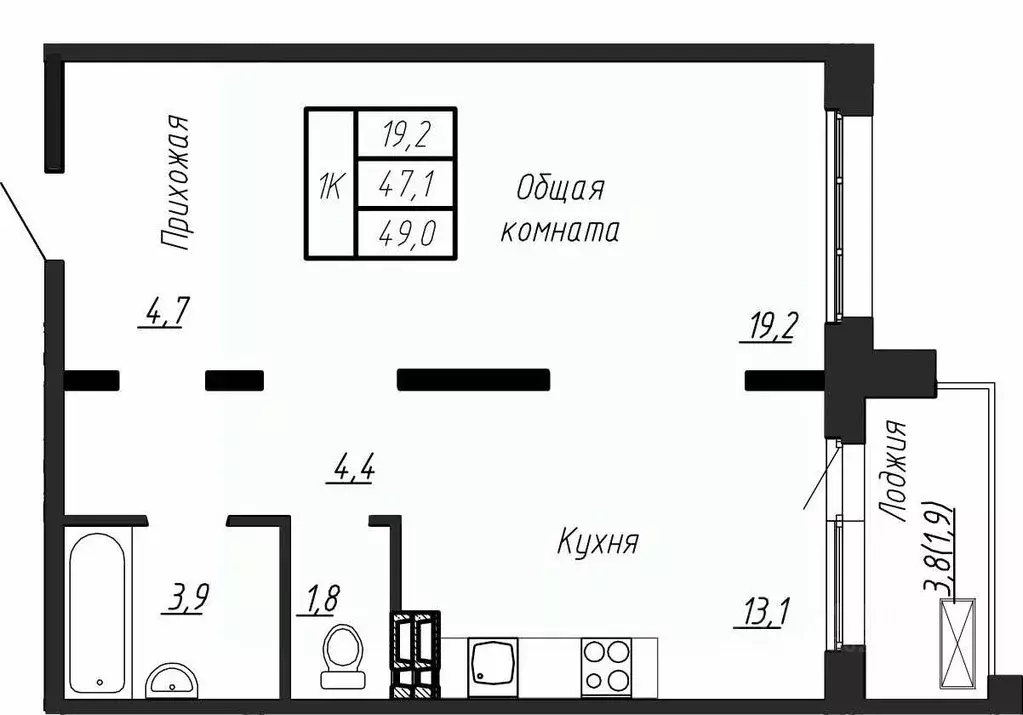 1-к кв. Ленинградская область, Тельмана Тосненский район, Сибирь жилой ... - Фото 0