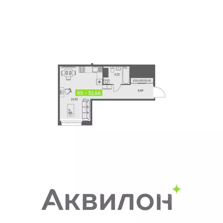 Студия Архангельская область, Архангельск Троицкий просп., 110 (32.66 ... - Фото 0