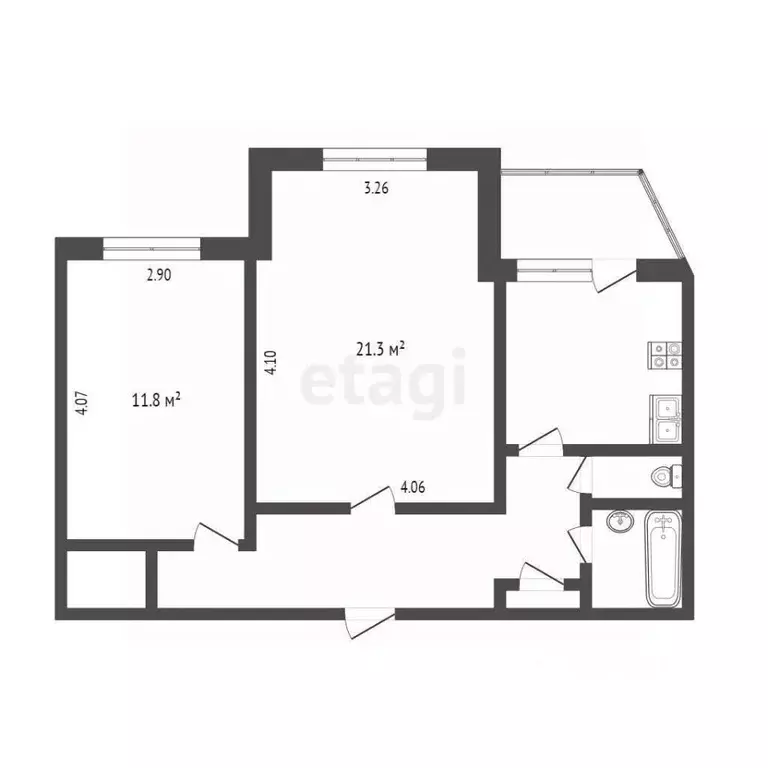 2-к кв. Ханты-Мансийский АО, Сургут просп. Мира, 17 (61.4 м) - Фото 0