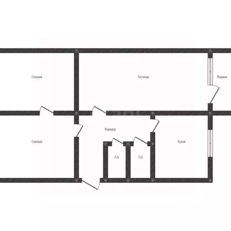 3-к кв. Воронежская область, Воронеж ул. Переверткина, 18 (61.1 м) - Фото 2