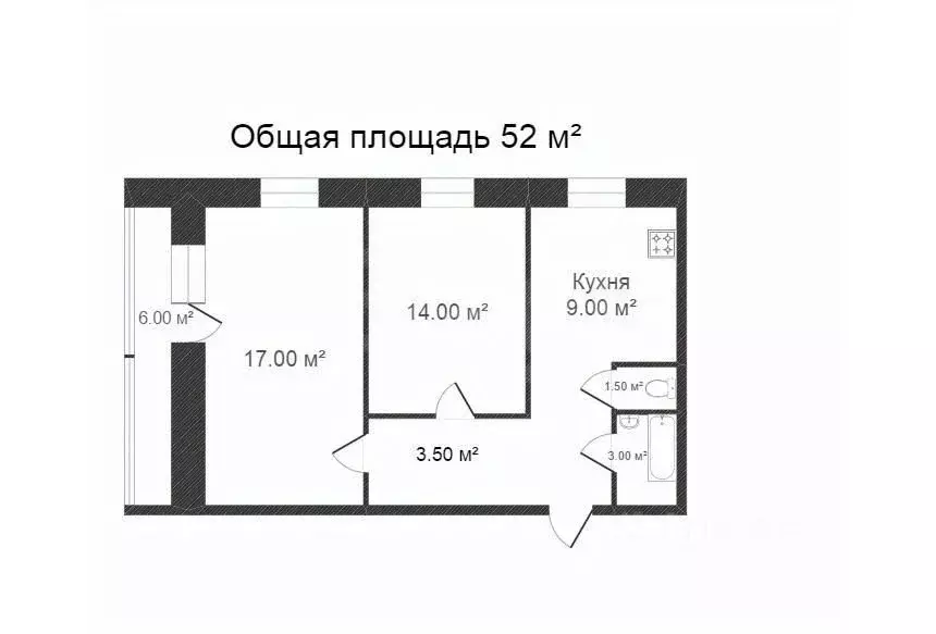 2-к кв. Костромская область, Кострома Малышково мкр, проезд ... - Фото 2