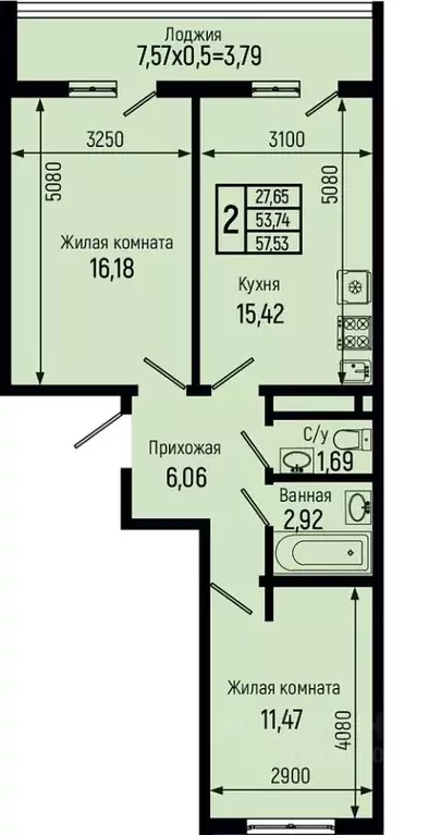 2-к кв. Краснодарский край, Туапсинский муниципальный округ, с. Небуг  ... - Фото 0