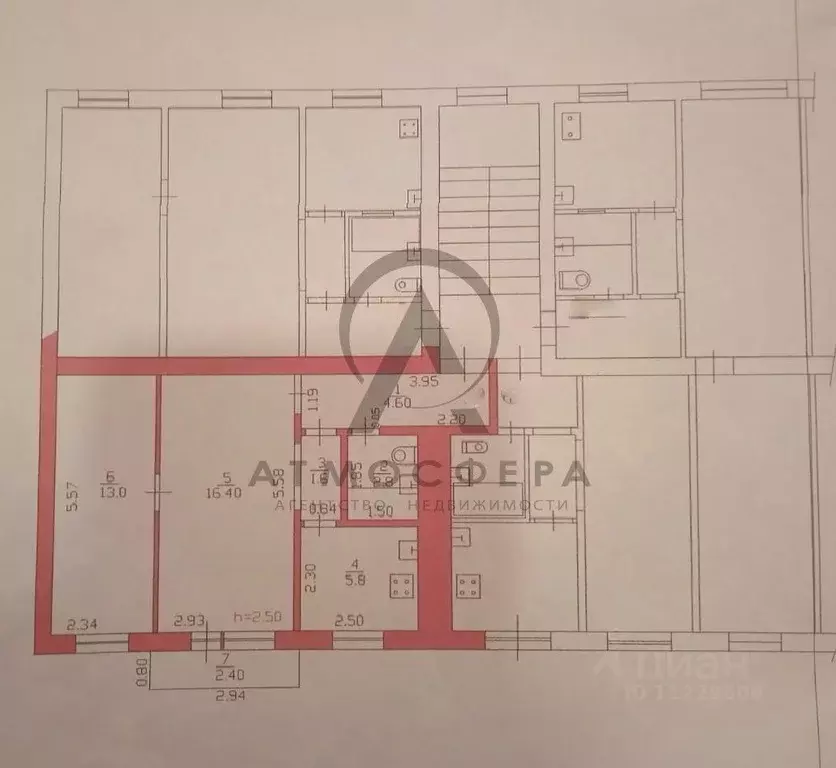 2-к кв. Краснодарский край, Апшеронск Кооперативная ул. (44.2 м) - Фото 2