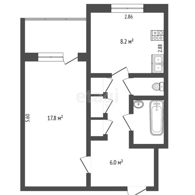 1-комнатная квартира: Новый Уренгой, район Северная Жилая Часть, ... - Фото 1