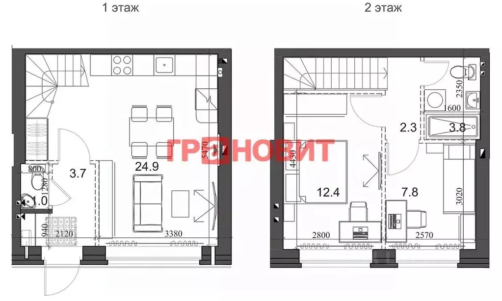 3-к кв. Новосибирская область, Новосибирский район, Мичуринский ... - Фото 1