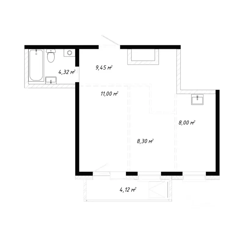 2-к кв. Иркутская область, Иркутск ул. Баррикад (45.19 м) - Фото 0