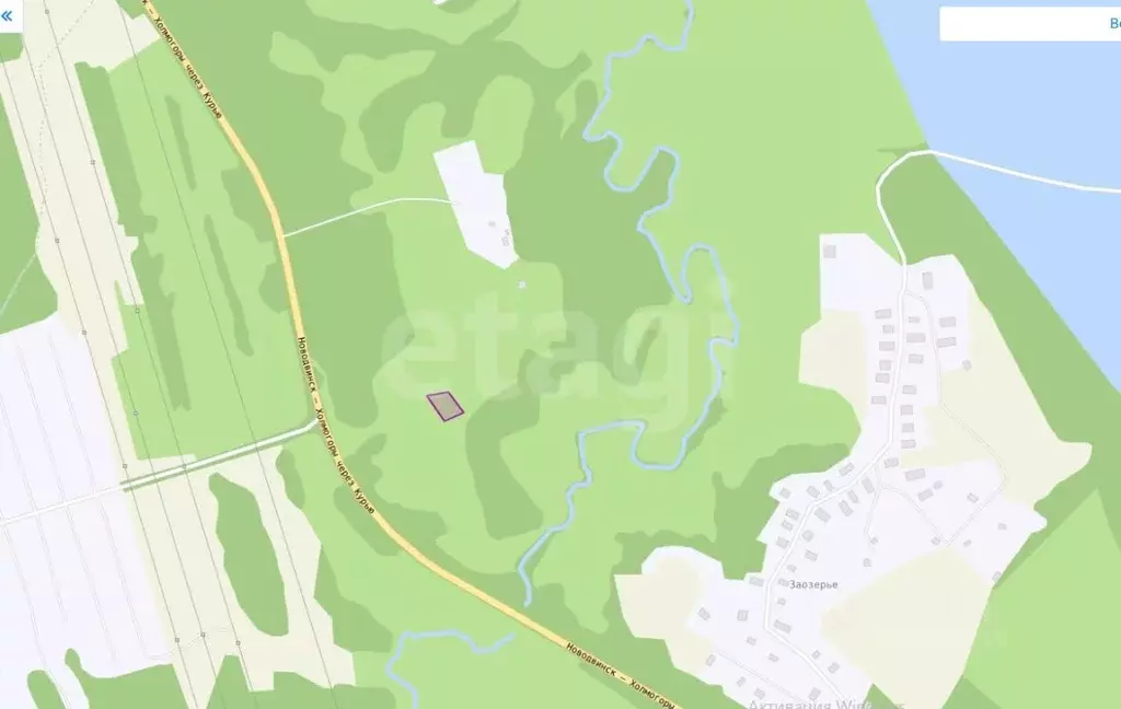 Участок в Архангельская область, Приморский муниципальный округ, д. ... - Фото 1