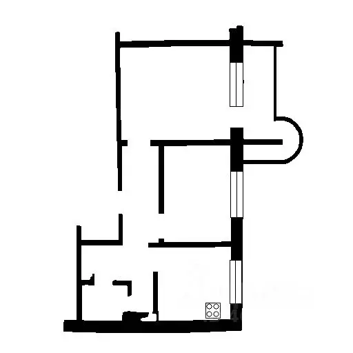 2-к кв. Самарская область, Самара Ново-Вокзальная ул., 279 (45.0 м) - Фото 2