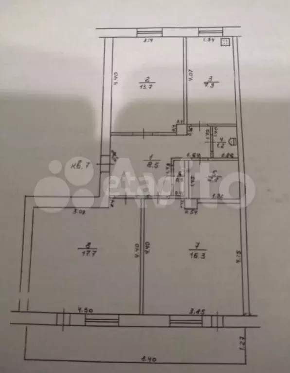 3-к. квартира, 74 м, 1/2 эт. - Фото 0