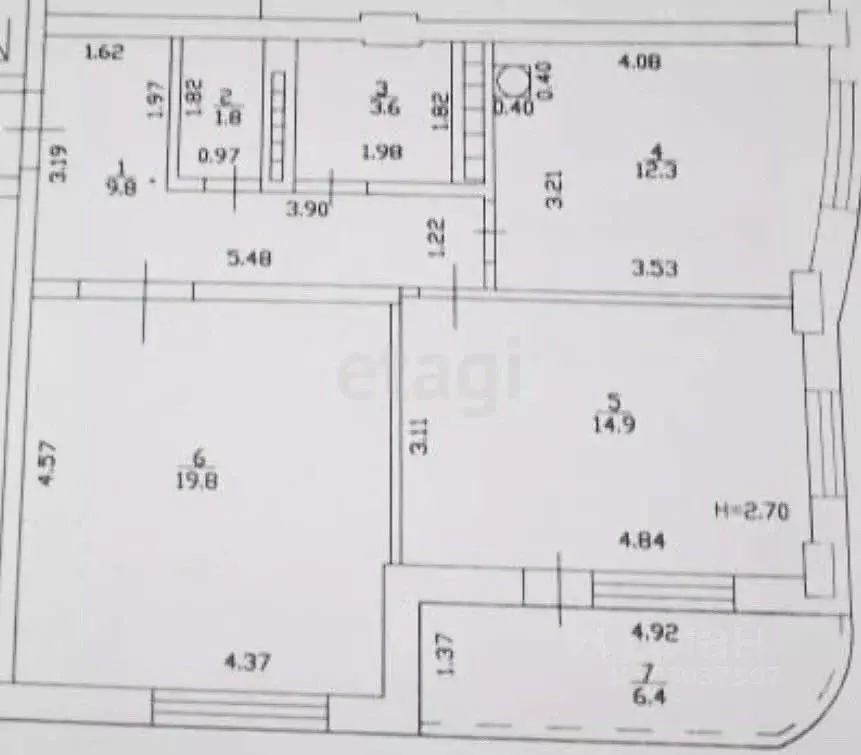 2-к кв. Краснодарский край, Горячий Ключ ул. Объездная, 2А (64.2 м) - Фото 1