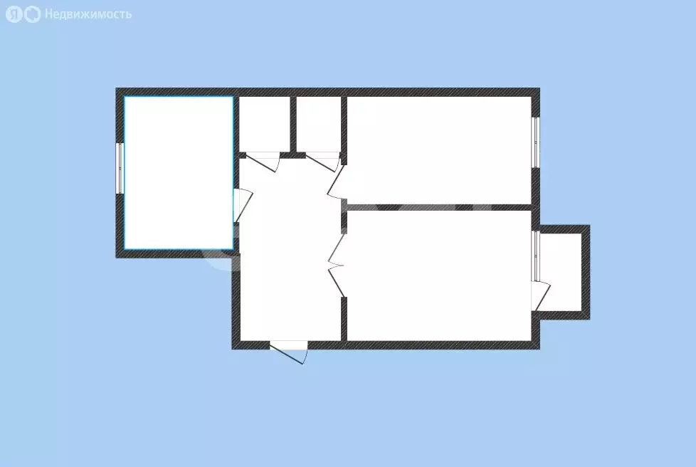 2-комнатная квартира: Губкин, улица Мира, 5 (50 м) - Фото 2
