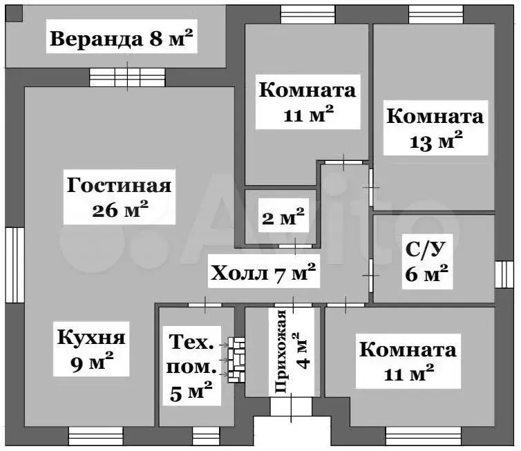 Дом 102 м на участке 7 сот. - Фото 0
