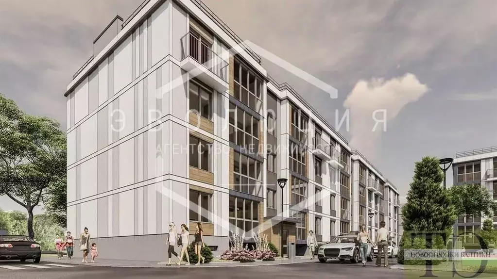 1-к кв. Калининградская область, Калининград ул. Сержанта Мишина, 81к3 ... - Фото 1